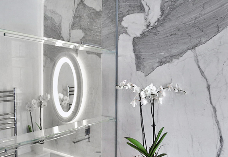 Appartamento Londra UK - Pareti rivestite in marmo